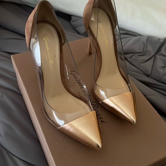 Gianvito Rossi PLEXI NAPPA Silk Praline - Picture 2 of 3